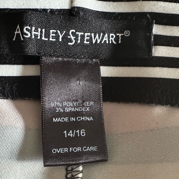 Ashley Stewart - *Plus Size* Red multicolored striped pencil skirt - Size 14/16 - Picture 2 of 2